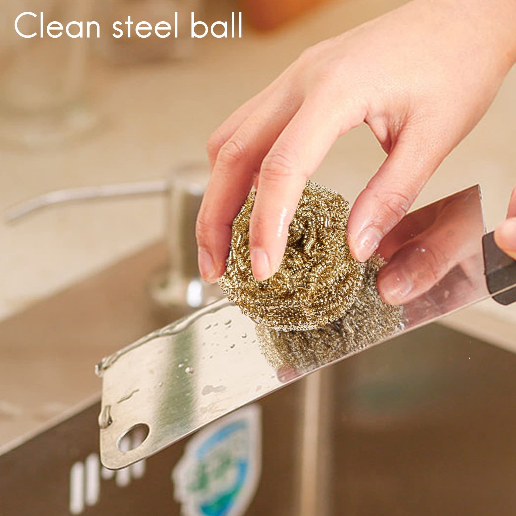 Lizusidtsy 6 Packs Solder Tip Cleaning Brass Wire Replacement Cleaning Copper Wire for Soldering Station Tip Cleaner, Gold