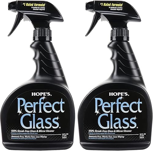 Miniatura 8 de HOPE'S Perfect - Spray limpiador de vidrio, sin rayas, sin amoníaco, espejo, pantalla, vidrio tintado y limpiador de puerta de ducha, superficies de