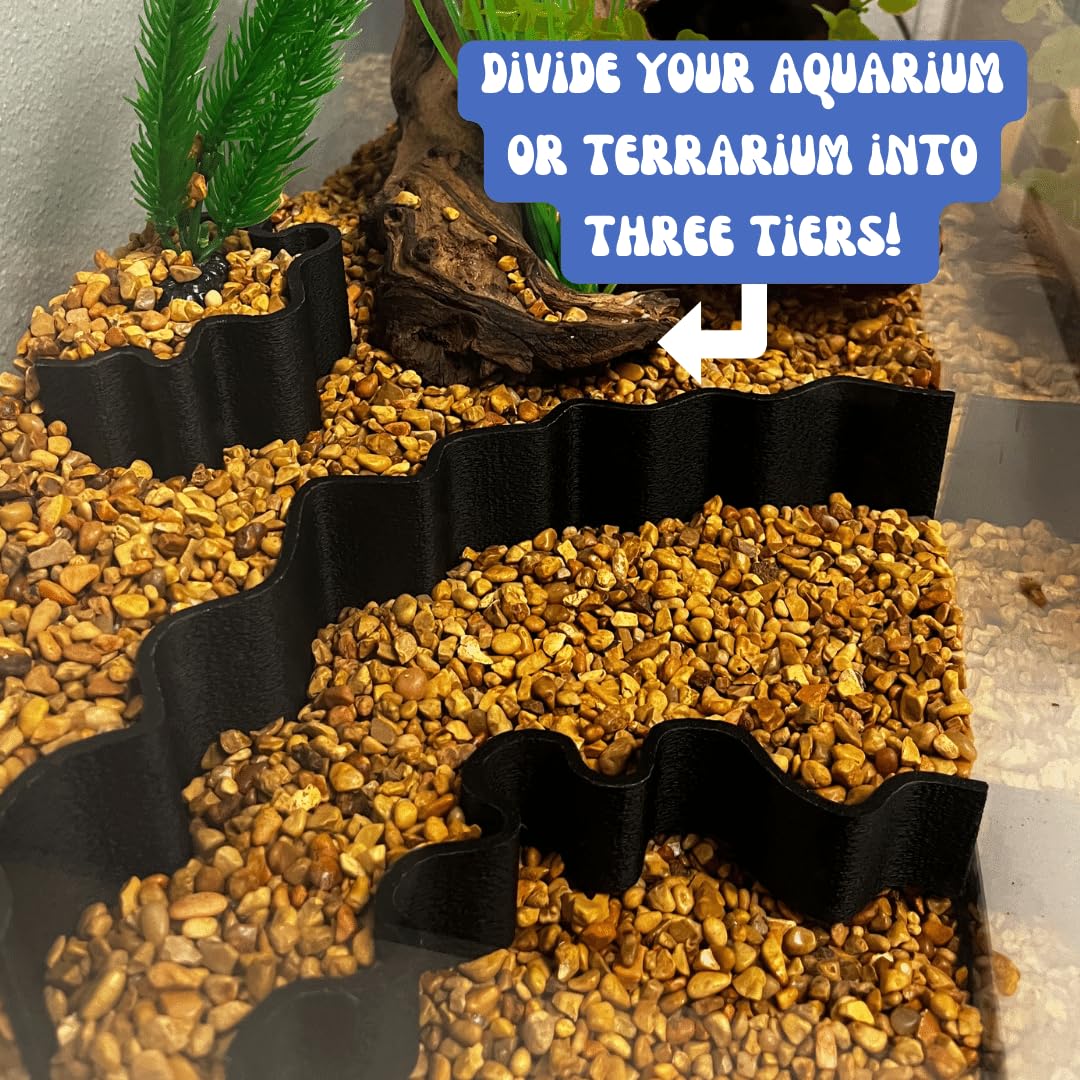 REEFSHAPE - Paquete combinado de sustrato para acuario o terrario, color negro | Capas de sustrato separadas, crea acantilados y profundidad, fabricado en Estados Unidos, combo de acantilado
