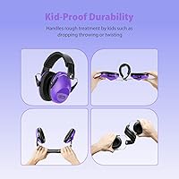 Vista 6 de Orejeras para reducir el ruido: EM100 SNR27.4 Protección para los oídos para niños con diadema ajustable, auriculares con cancelación de ruido