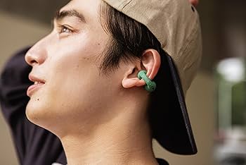 ambie sound earcuffs グリーン（イヤーカフ型イヤホン） ambie sound earcuffs AM-02 Ash Green – ambie STORE