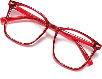 Square Oversized Blue Light Glasses for Men and Women Anti Computer Monitor Fatigue Reduce Eye Fatigue