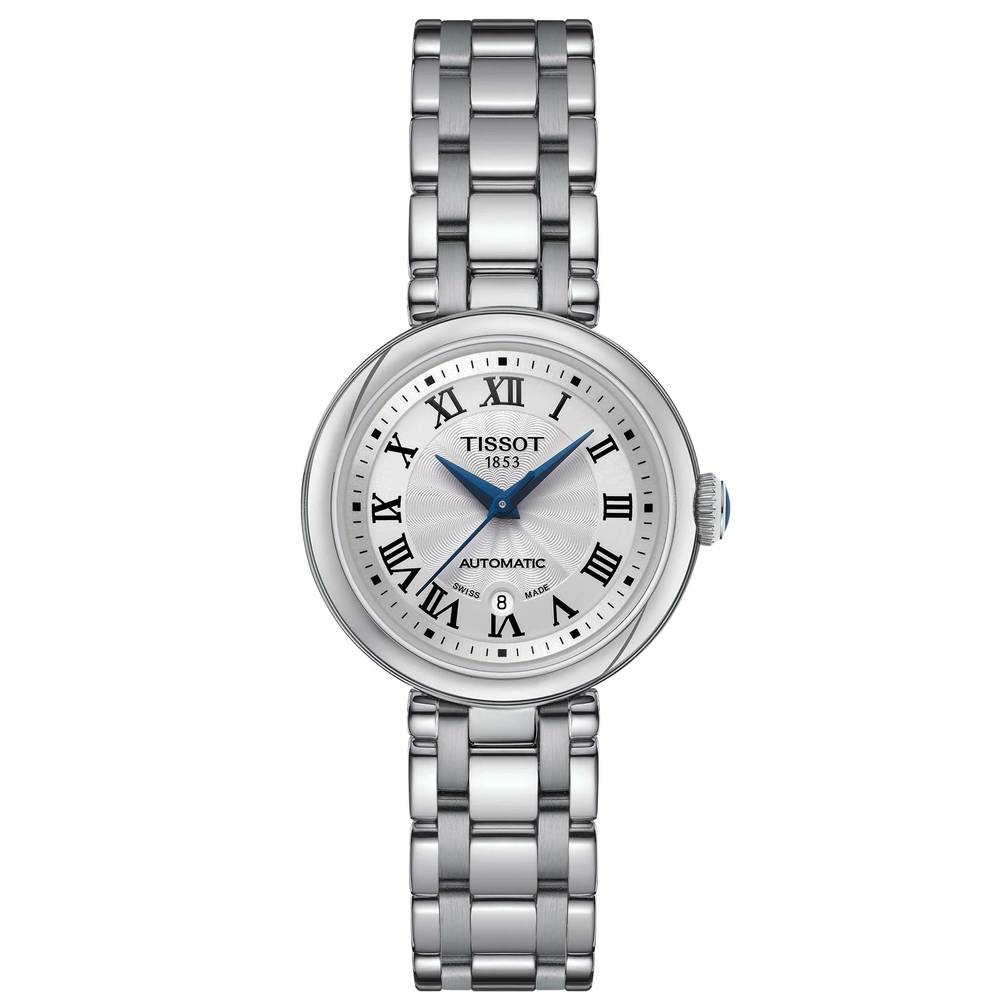 Tissot Womens Bellissima Automatic 316L Stainless Steel case Swiss Automatic Watch, Grey, Stainless Steel, 5 (T1262071101300)
