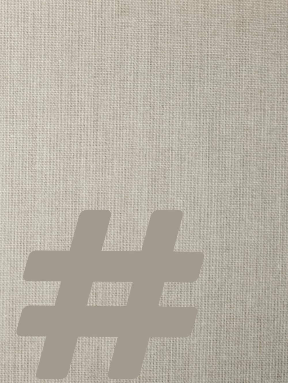 Hashtag: Neutral Aesthetic Book For Home Décor | Decorative Book For Coffee Tables | Faux Linen Cover