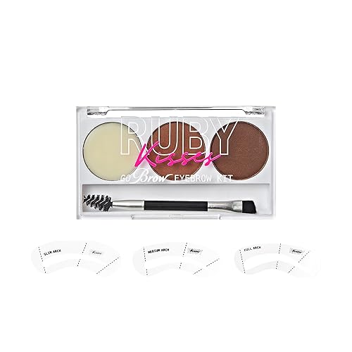 Ruby Kisses Kit de cejas Go Brow RBKT02 (marrón oscuro)