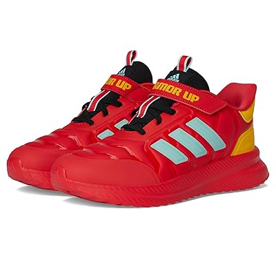 adidas Kids Marvel Iron Man X_PLR Path Elastic Lace Shoes (Little Kid) Kids Shoes Pure Ruby/Clear Aqua/Bold Gold