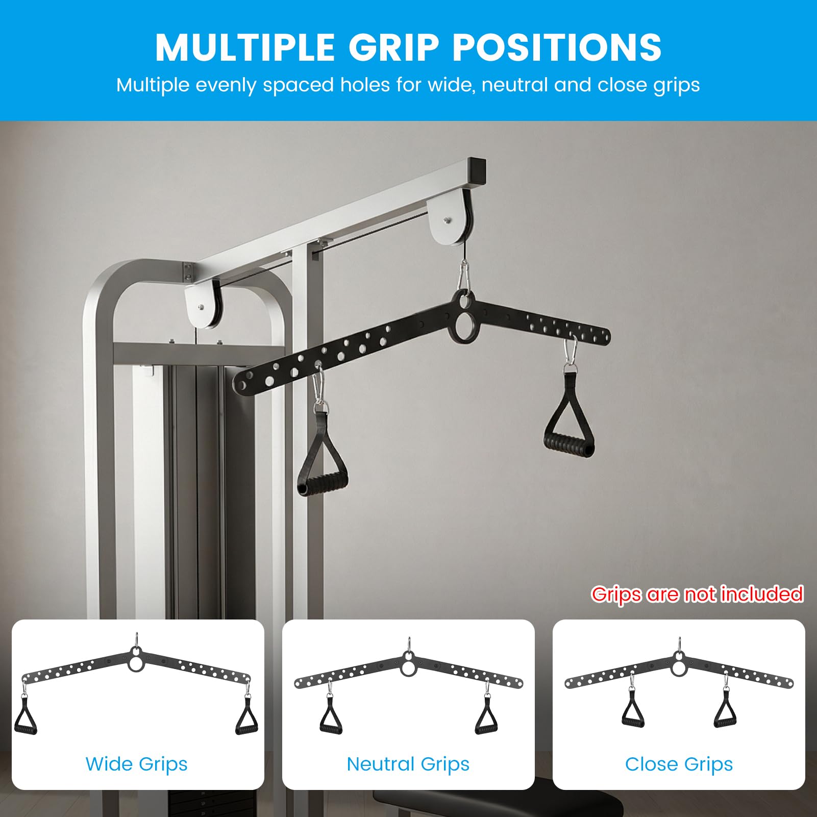 Latzugstange Bizeps Stange Klimmzugstangen Zugstange Muskelzugstange für Zuhause Bodybuilding Crossfit Krafttraining Fitness Gym Sport