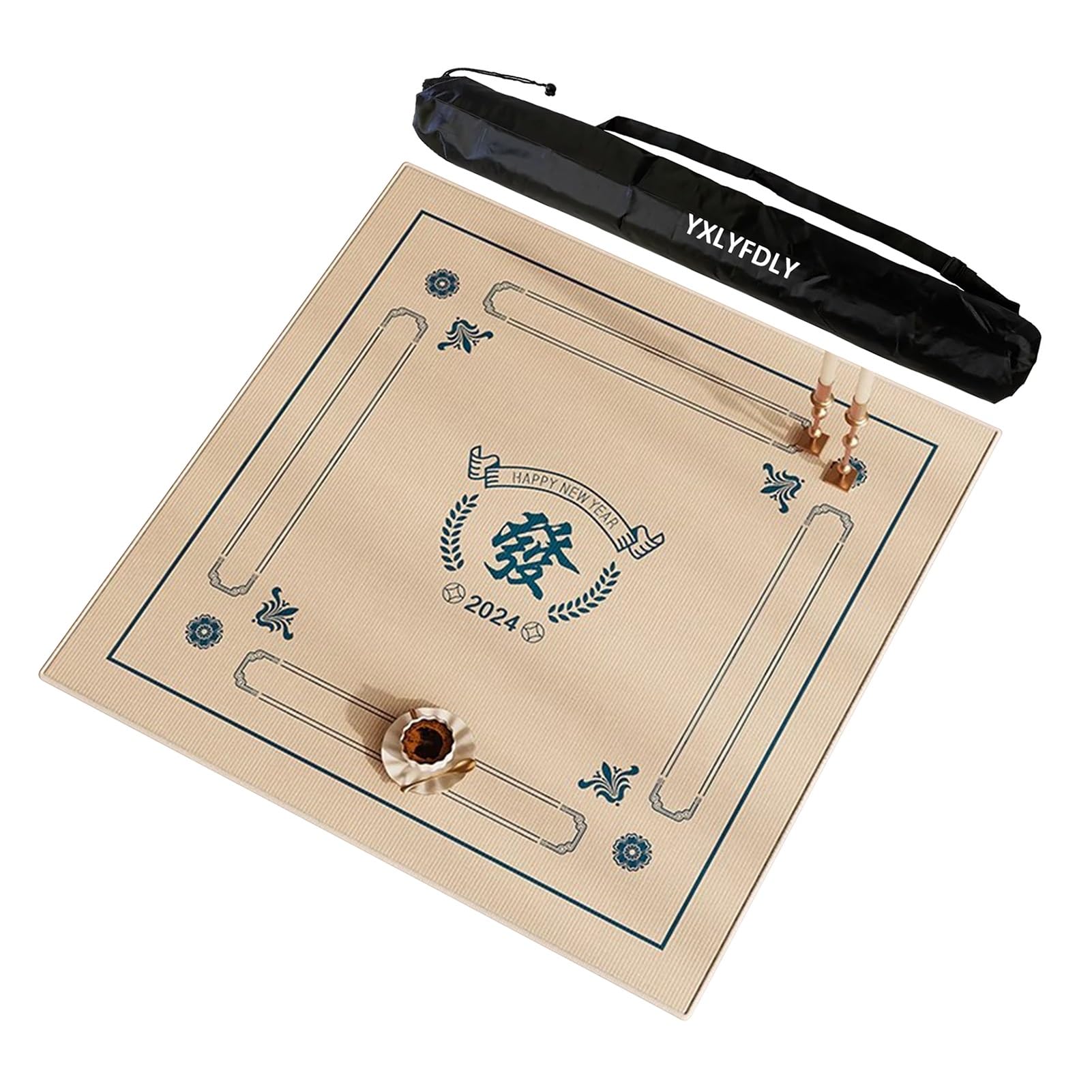 Tapis de Table de mah-Jong, Tapis de Mahjong Facile à Nettoyer(110cm/43.3in)