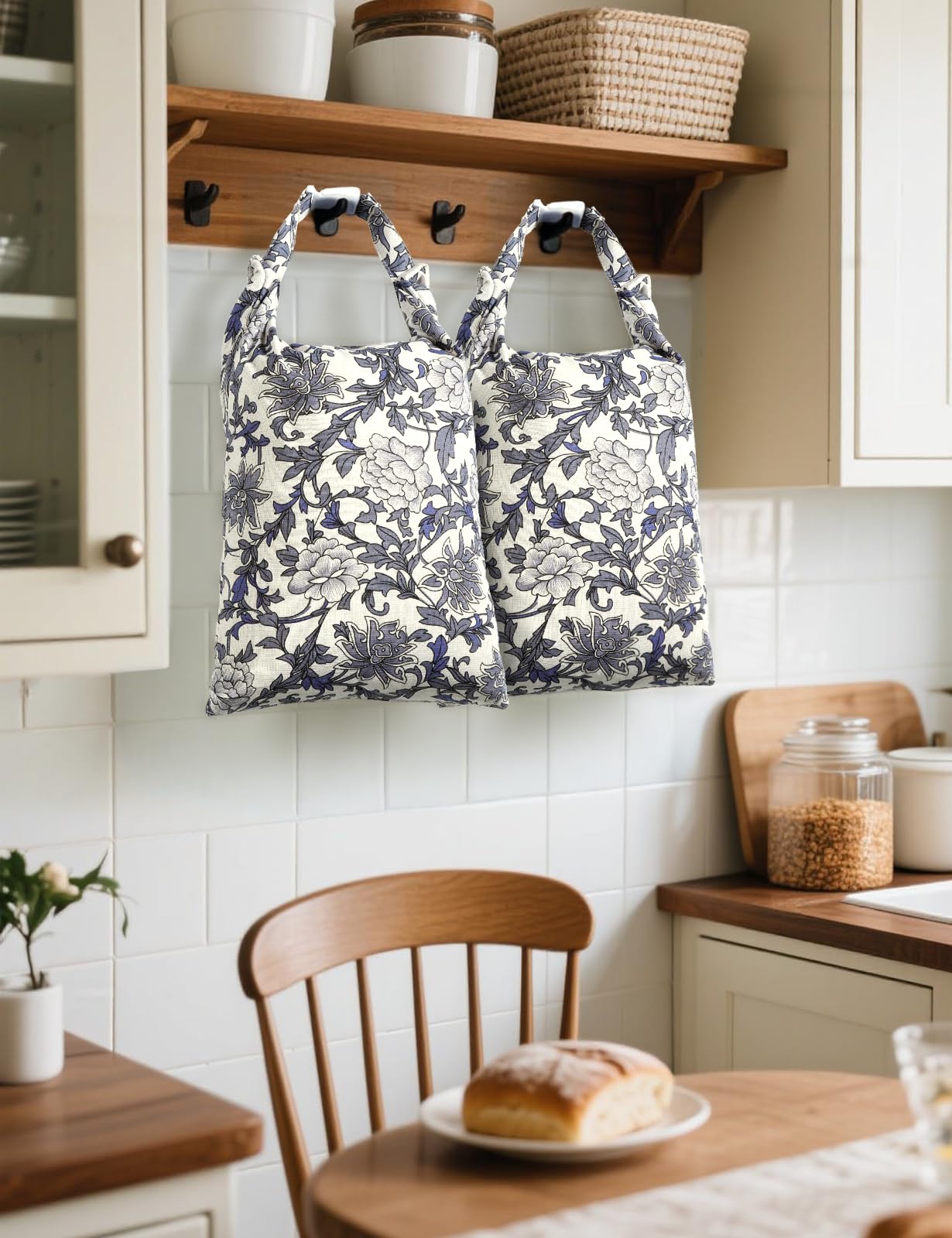 Bolsa de pan de cera de abeja (paquete de 2), bolsas de pan de lino reutilizables para uso casero, bolsa de almacenamiento de masa madre de gran capacidad, bolsas de masa madre para pan casero