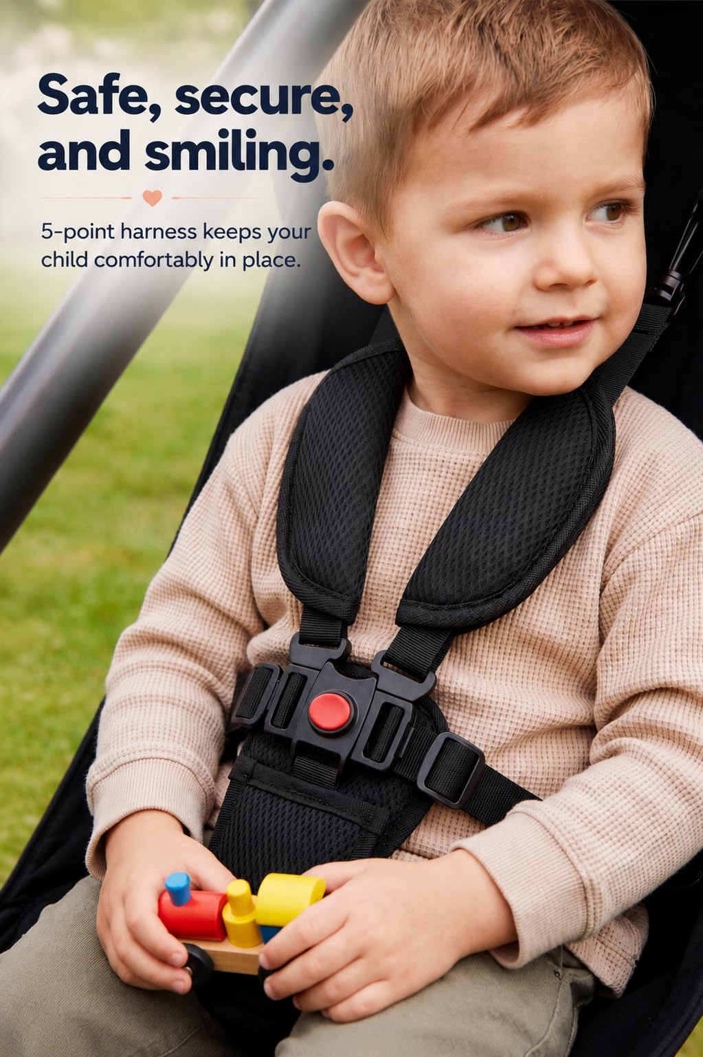 Hängematte für Kinderwagen - eine Alternative zum Buggy Board mit Sitz - universal zubehör für fast jeden Kinderwagen - Viel Platz für Stufen beim Gehen - Kinderwagenbrett Alternative