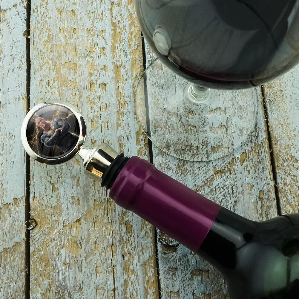 Black Adam Wine Bottle Stopper