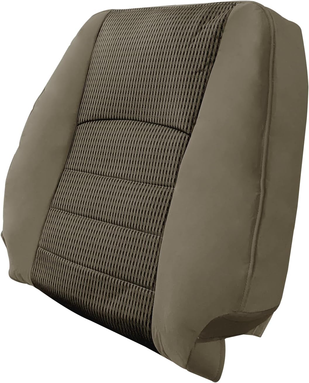 Front Both Side Bottom Top Lean Back Cloth Seat Cover Replacement Fits for Dodge Ram 1500 2500 3500 4500 5500 SLT 2010-2012 Tan