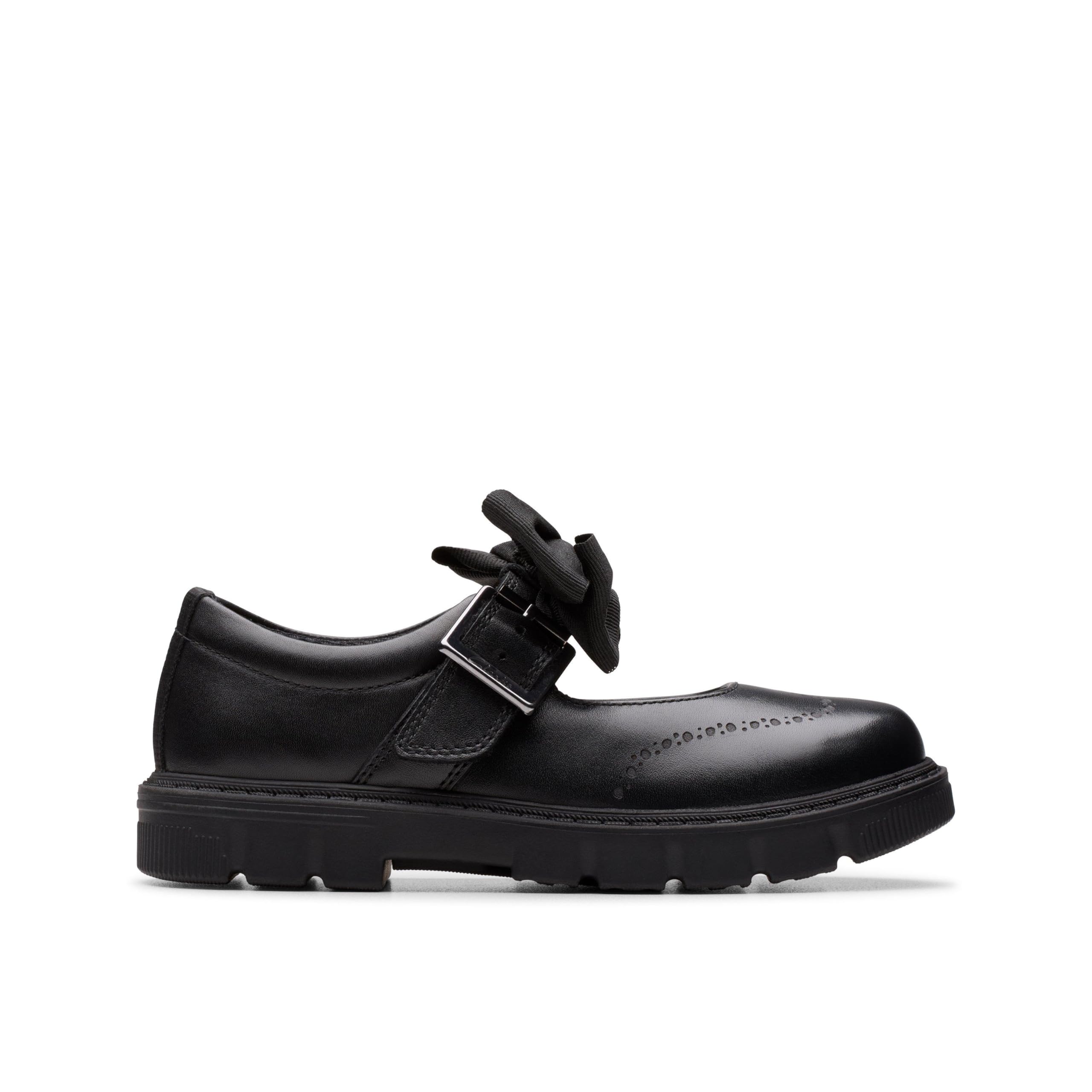 Clarks - Mary Jane Shoes - Black - Leather - Size 12