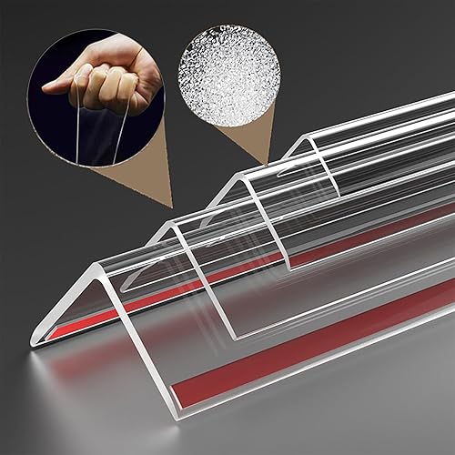 Miniatura 4 de Protector de esquina de pared, 2 unidades, 39.4 x 1.18 pulgadas, protectores de esquina transparentes autoadhesivos para paredes, puertas de