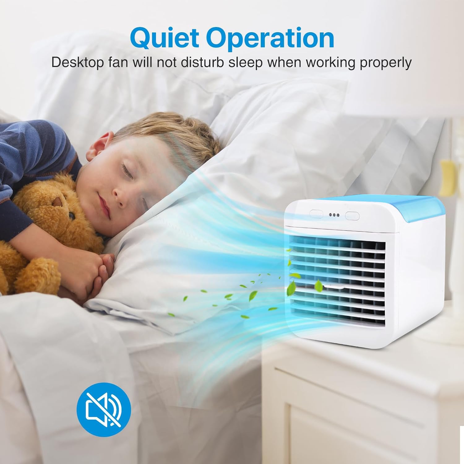 1 pezzo Ventilatore portatile spary a mano ricaricabile USB con quattro