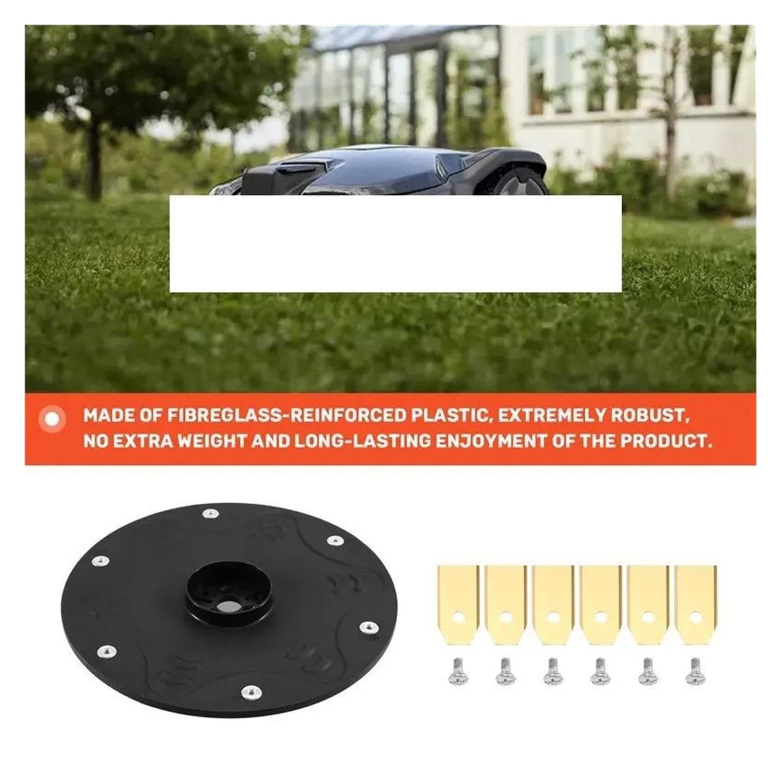 Messerscheibe Akku-Rasentrimmer for Automor 305 310 315X 405 410 AWD (197 Mm) Mit Trimmerklingen Mähmesser Mähmesser Scheibenbürstenschneider