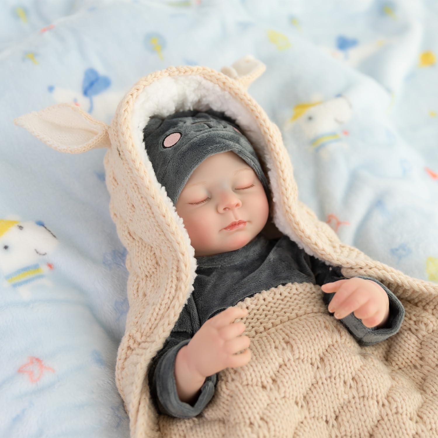 JUYOUYI Reborn Baby Dolls Allen-x -18 Inch Realistic Baby Doll girl Vinyl Full Body in Gift Box - Image 4