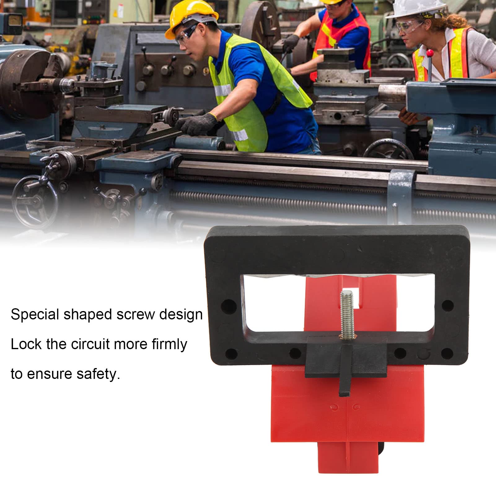 3PCS Circuit Breaker Lockout Device Power Switch Lock Engineering Plastic Clamp Less 70mm Handle