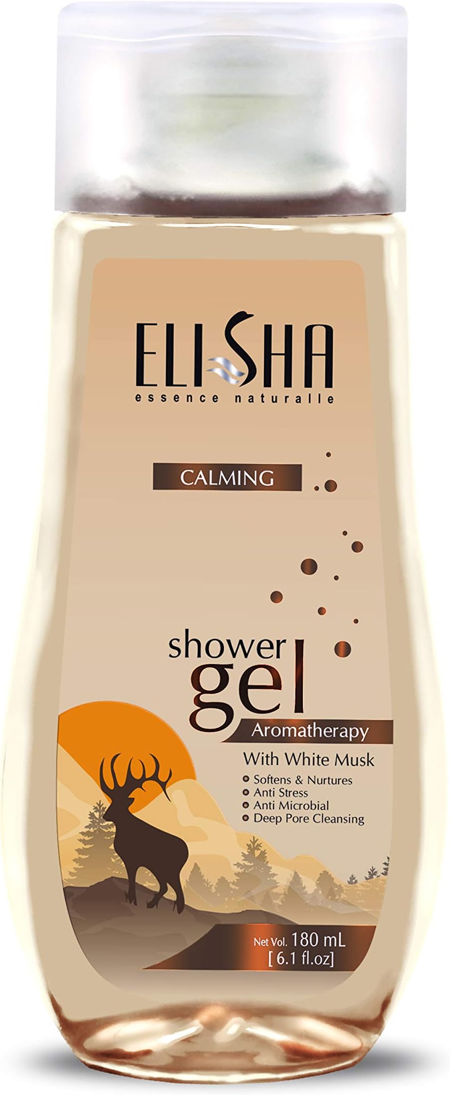 Elisha White Musk Shower Gel - 180ml