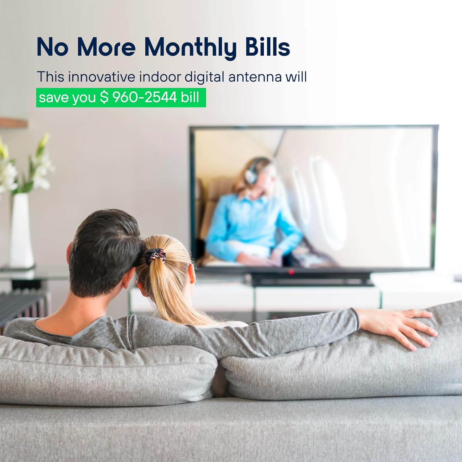 TV Antennas Indoor 419.3+ Miles Range – HDTV Antenna 8K 4K Full HD Compatible, with One of The Best Powerful Amplifier and Signal, 9.8ft Coaxial Cable for Smart & Older TVs : Electronics