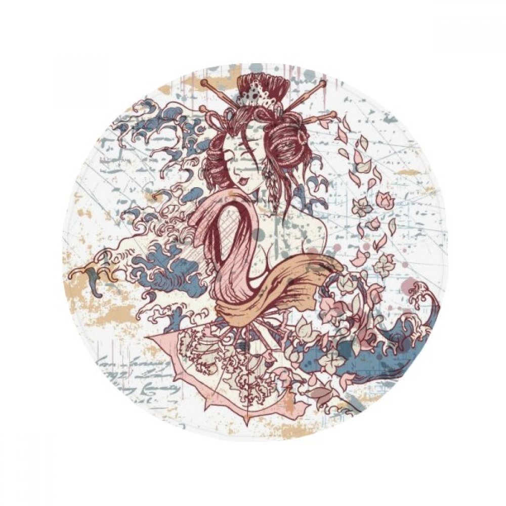 Tapis de douche antidérapant rond 50X50cm pour éviter les glissades