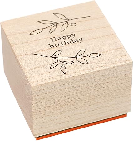 Amazon ボタニカル イラスト スタンプ Happy Birthday Stp 848 スタンプ 文房具 オフィス用品