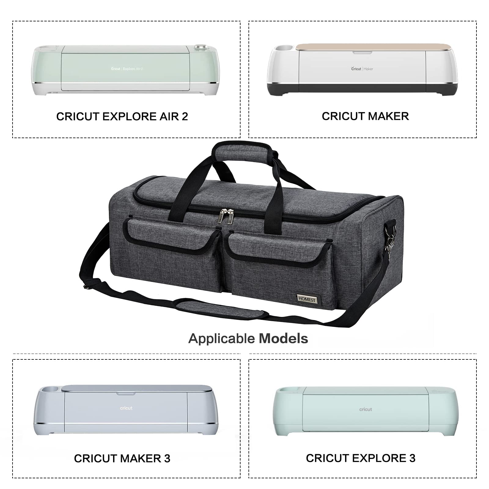HOMEST Carrying Case Compatible with Cricut Explore Air 2, Cricut Maker