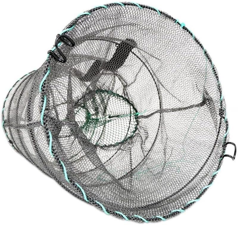 Fishing Bait Trap,2 Packs Crab Trap Minnow Trap Crawfish Trap Lobster Shrimp Collapsible Cast Net Fishing Nets Portable Folded Fishing Accessories,12.6X20.1inches