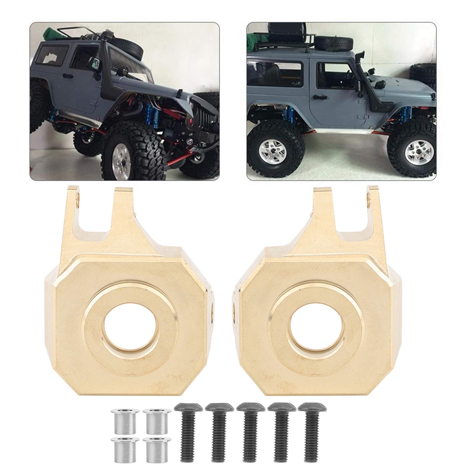 Nudillo de dirección de latón resistente, apto para coche teledirigido 1/10 Axial SCX10 II 90046 90047