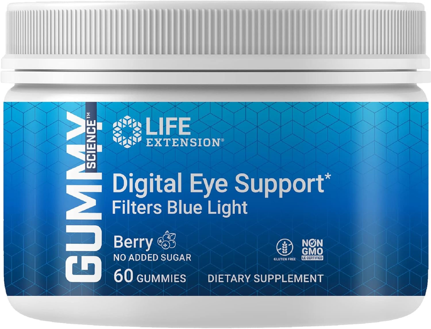 Life Extension Gummy Science Digital Eye Support – Replenishes The nutrients Your Eyes Need to Filter Blue Light – Vegetarian – Non-GMO – Gluten-Free – 60 Gummies : Health & Household