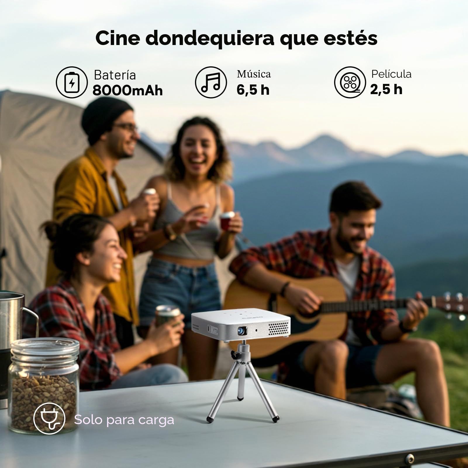 Caydo M1C Proyector de Dibujo para Artistas con aplicación dedicada | Tecnología DLP, diseño portátil y recargable, tamaño de proyección de 10 a 100 pulgadas, perfecto para calcar