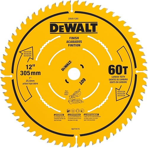 DEWALT 12 in. 60T Finish Saw Blade (DWA11260)