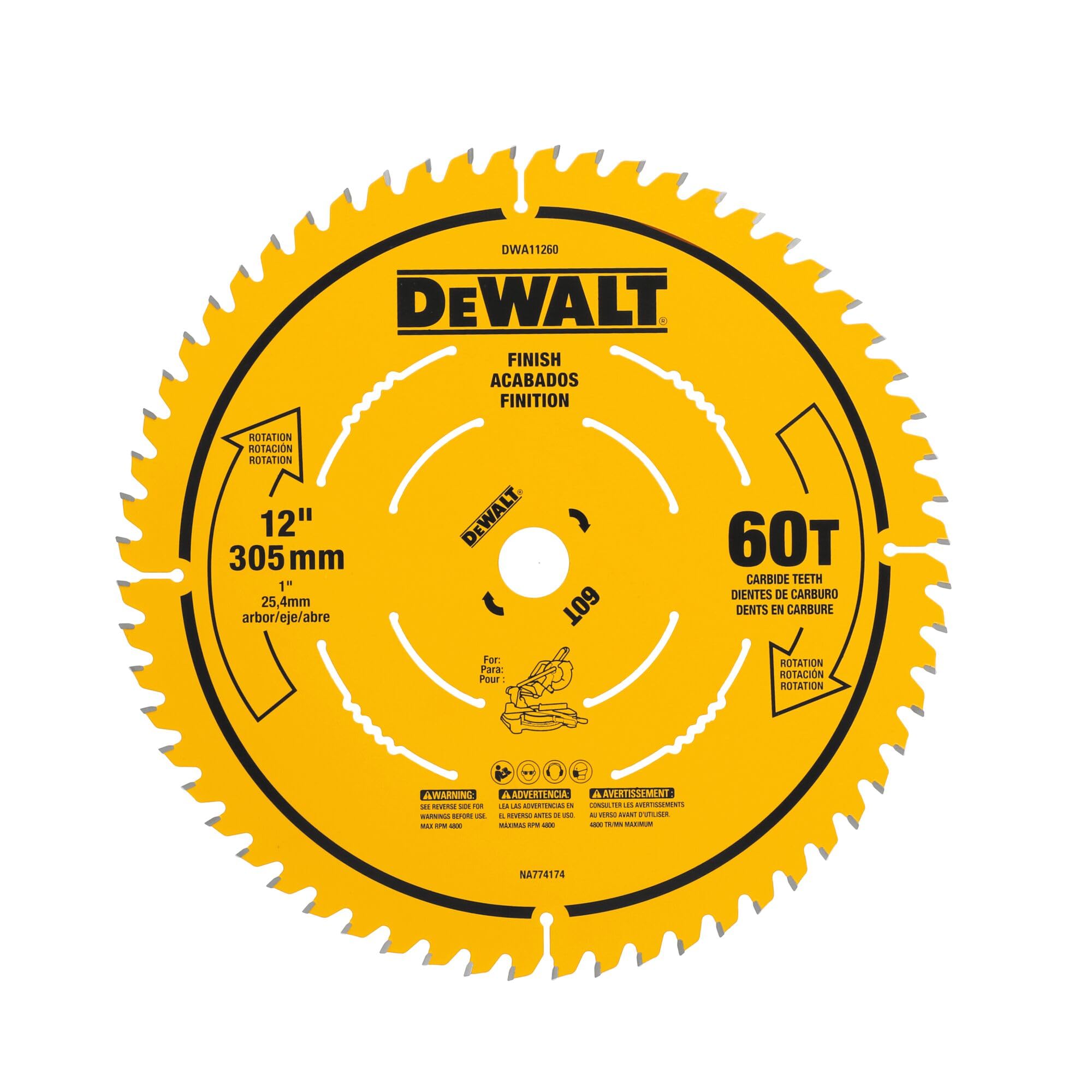 DEWALT 30.5 cm 60T Finish brzeszczot (DWA11260)