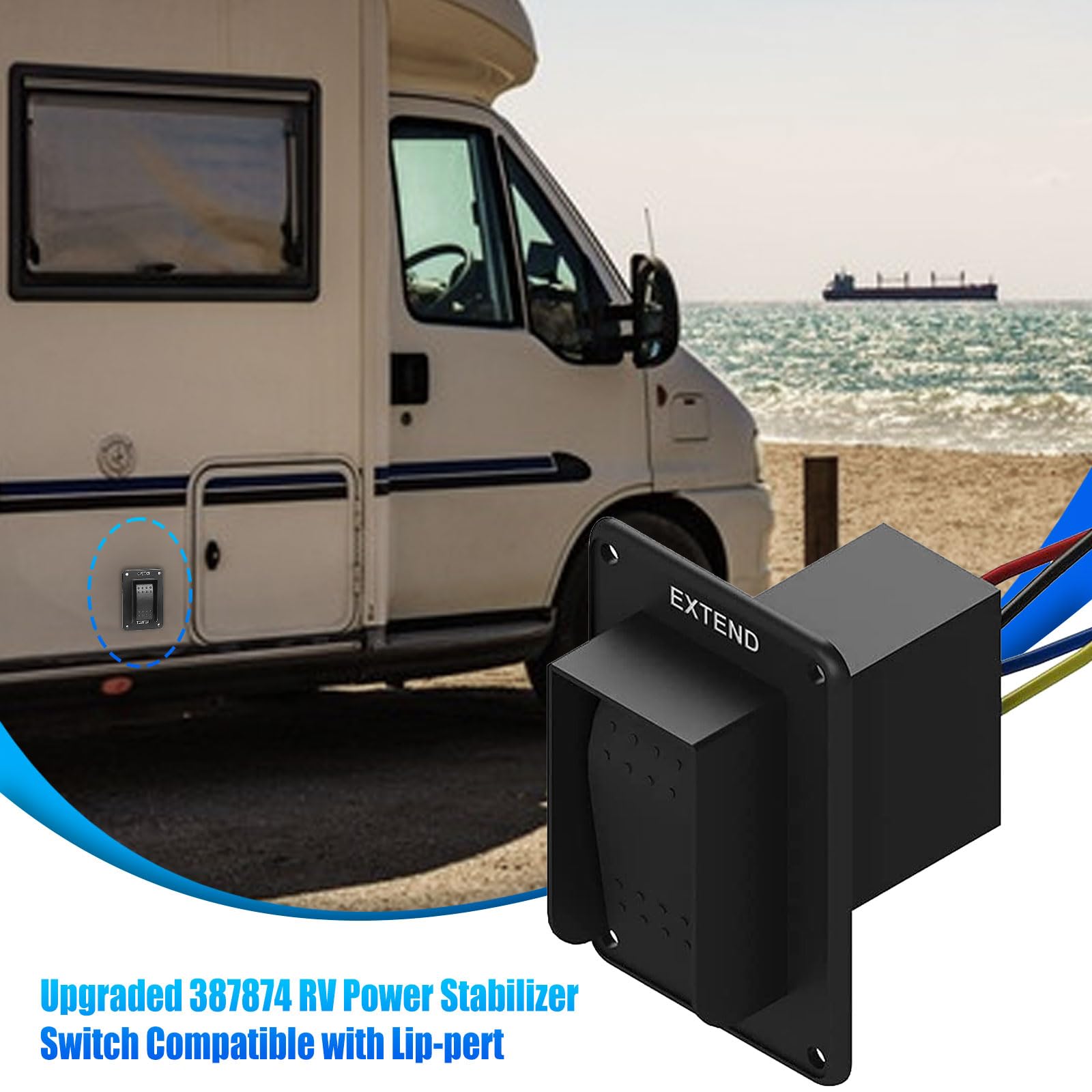 Replacement Camper RV Electric Jack Switch For Power Stabilizer - Foto 3