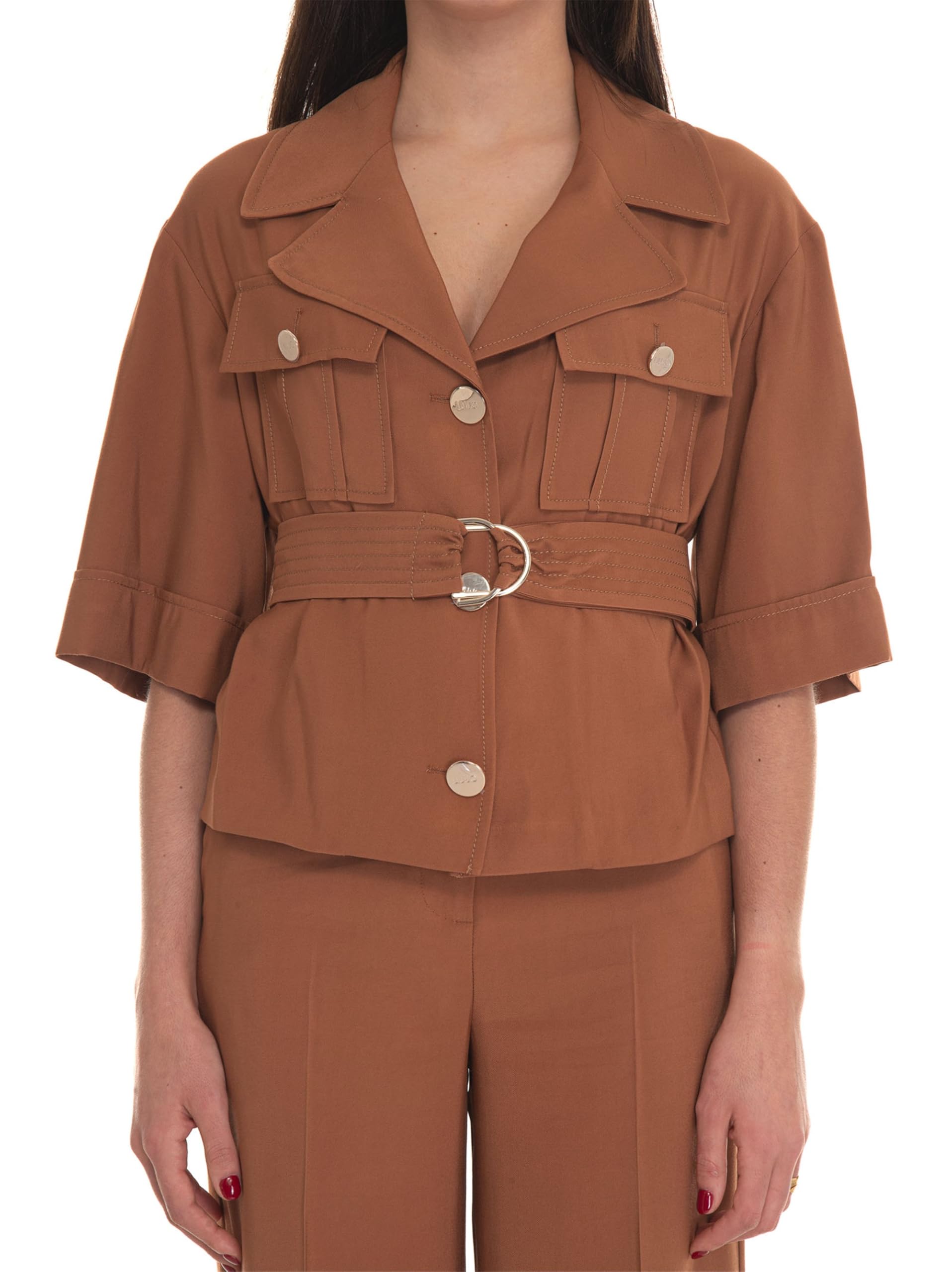 Liu Jo Giacca Leggera Sahariana CA4237T5826 Bronzo Marrone