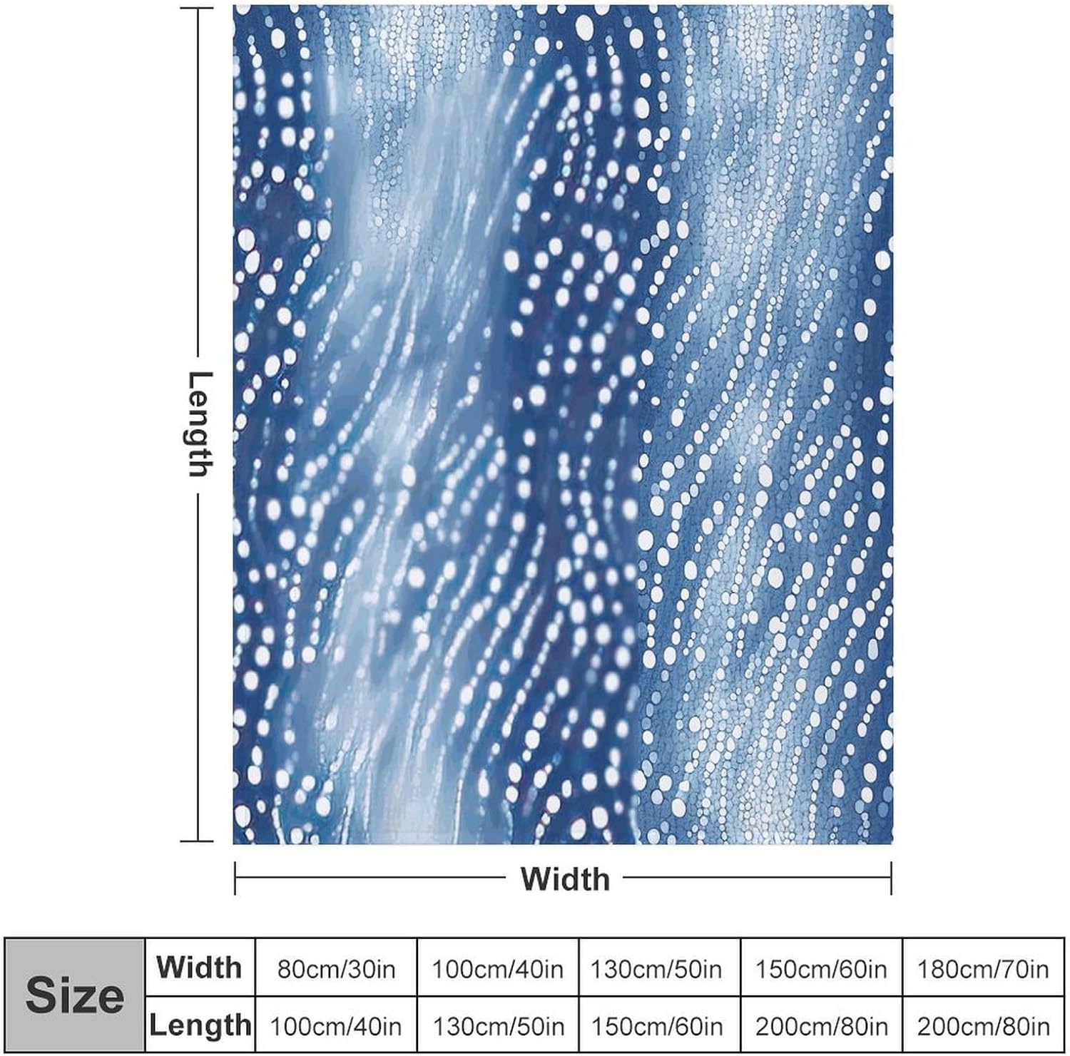 ArogGeld 70x80in Blue and White Antelope Aqua Winter Flannel Blanket Animal Antelope Print Blue Warm Throw Blanket for Camping and Travel for Winter Birthday Gift to Friend Grandparents