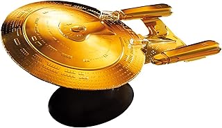 Star Trek The Official Starships Collection | U.S.S. Enterprise NCC-1701-D 18K Gold Plated XL Edition by Eaglemoss Hero Collector