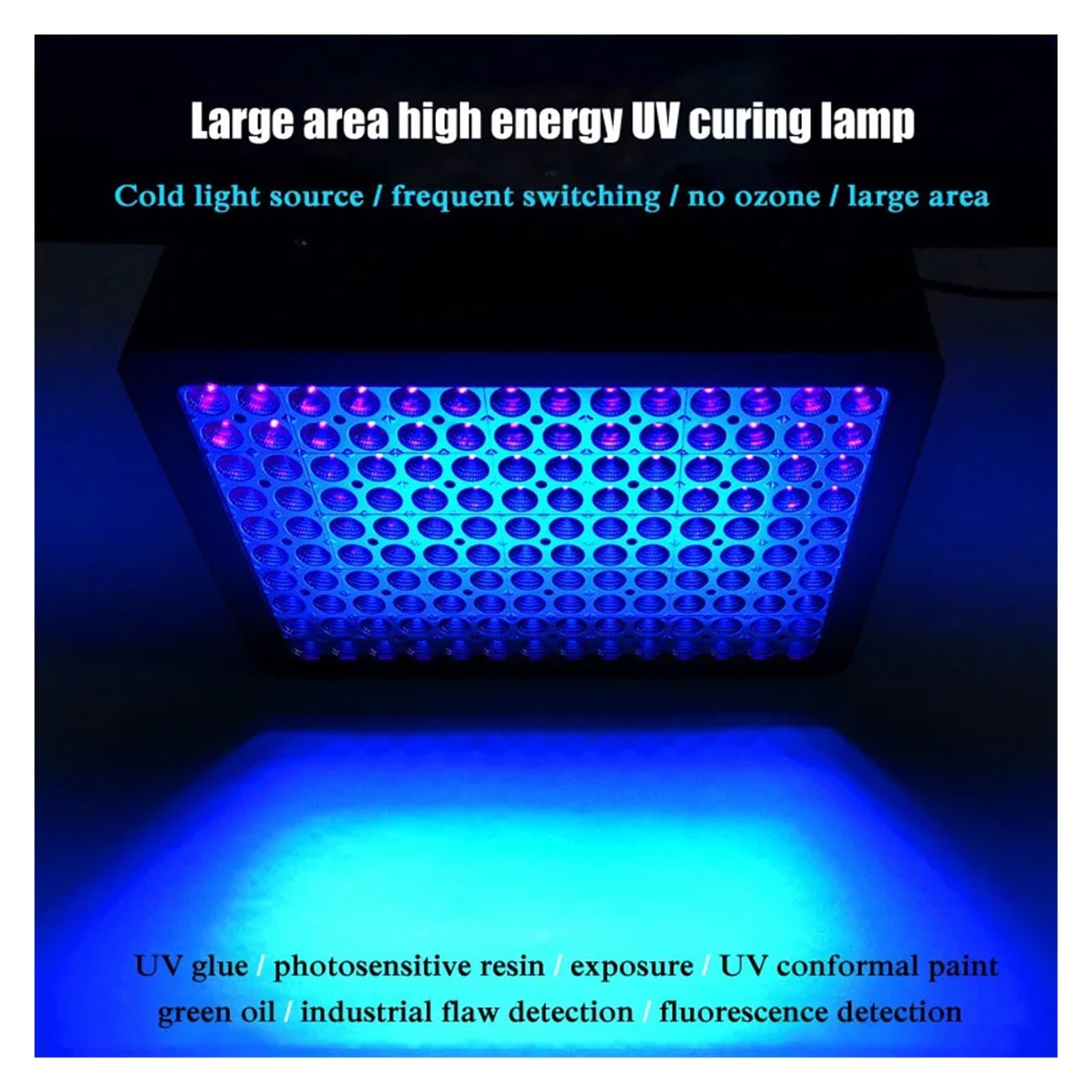 Luce LED UV, Lampada a irradiazione di grandi superfici Lampada a polimerizzazione UV Lampada a polimerizzazione UV Lampada UV senza ombre Riflettore Luce UV Colla UV Colla senza ombre per unghie in g