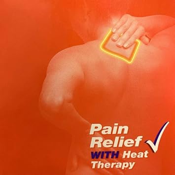 Deep Heat Pain Relief Heat Patches | Pain Relief with Heat Therapy | 4 Patches (Pack of 2)