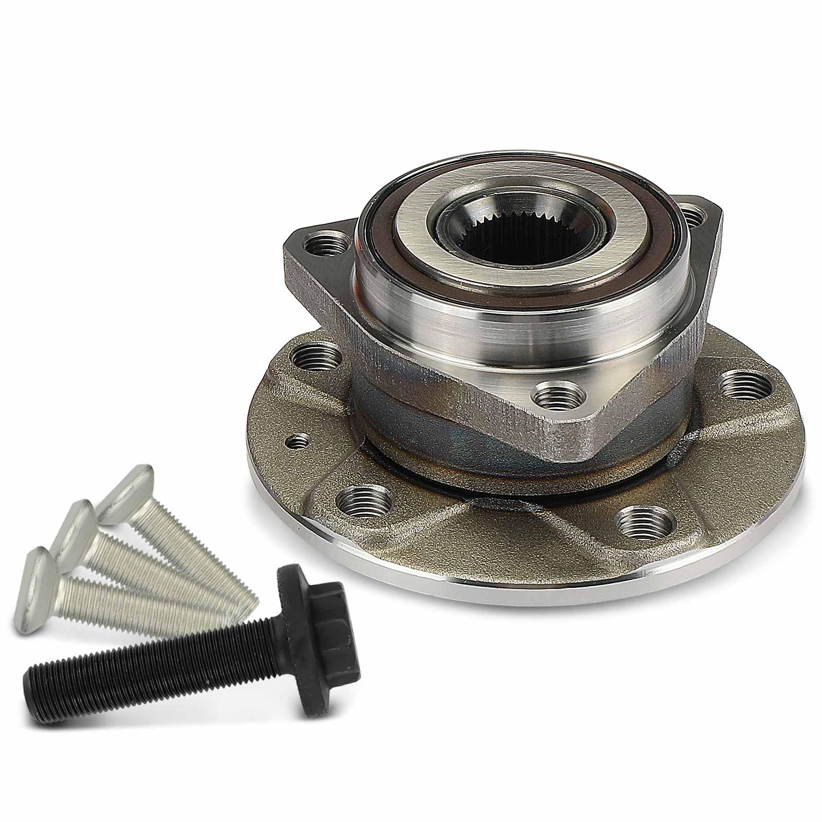 Frankberg 1x Radlager Vorderachse mit integriertem ABS-Sensor Kompatibel mit A3 8P1 Octavi.a II 1Z3 Leon 1P1 Toledo III 5P2 Q2 GAB GAG TT FV3 FVP Altea 5P1 Replace# 1K0498621