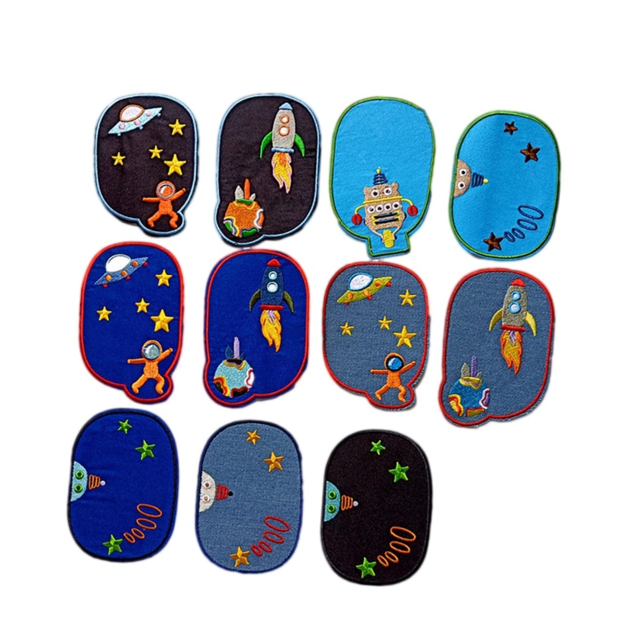 Lurrose 33stücke Teiliges Set Von Aufbügel-patches Mit Planet-motiven Für Jeans Jacken Und Taschen Umweltfreundliche Stickerei-patches Zur Kreativen Gestaltung Von Kleidung Und