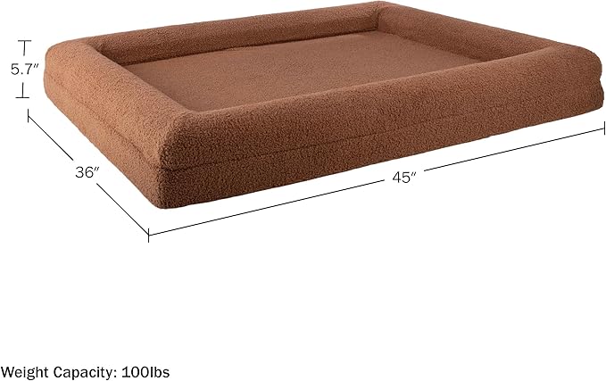 Cama Ortopédica para Perro Grande Lavable con Borde miniatura 6