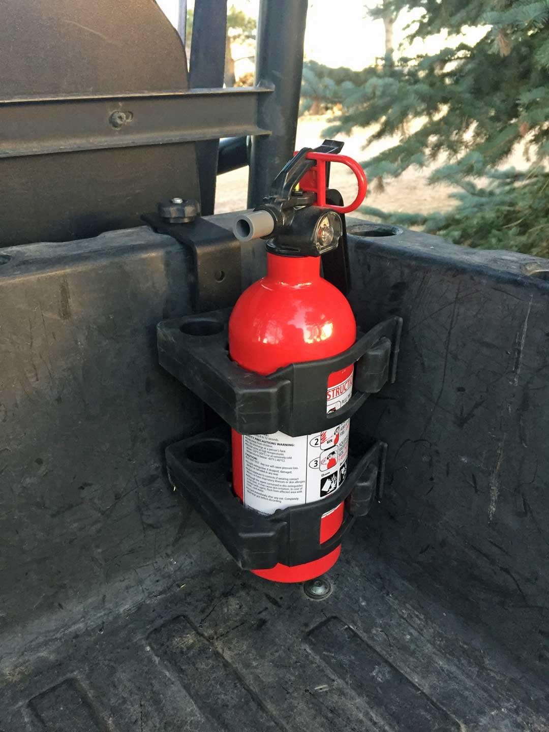 Can Am Defender and Commander Fire Extingusiher and Quick Fist Bed Mount Kit Lin Q Mount Can Am