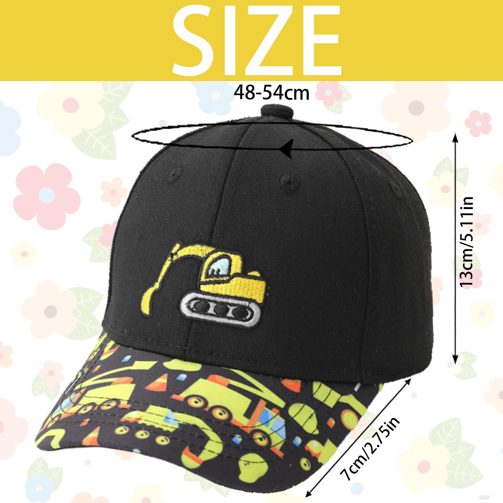Gorra Niño Ajustable 3-8 Años para Escuela Viajes Camping Playa