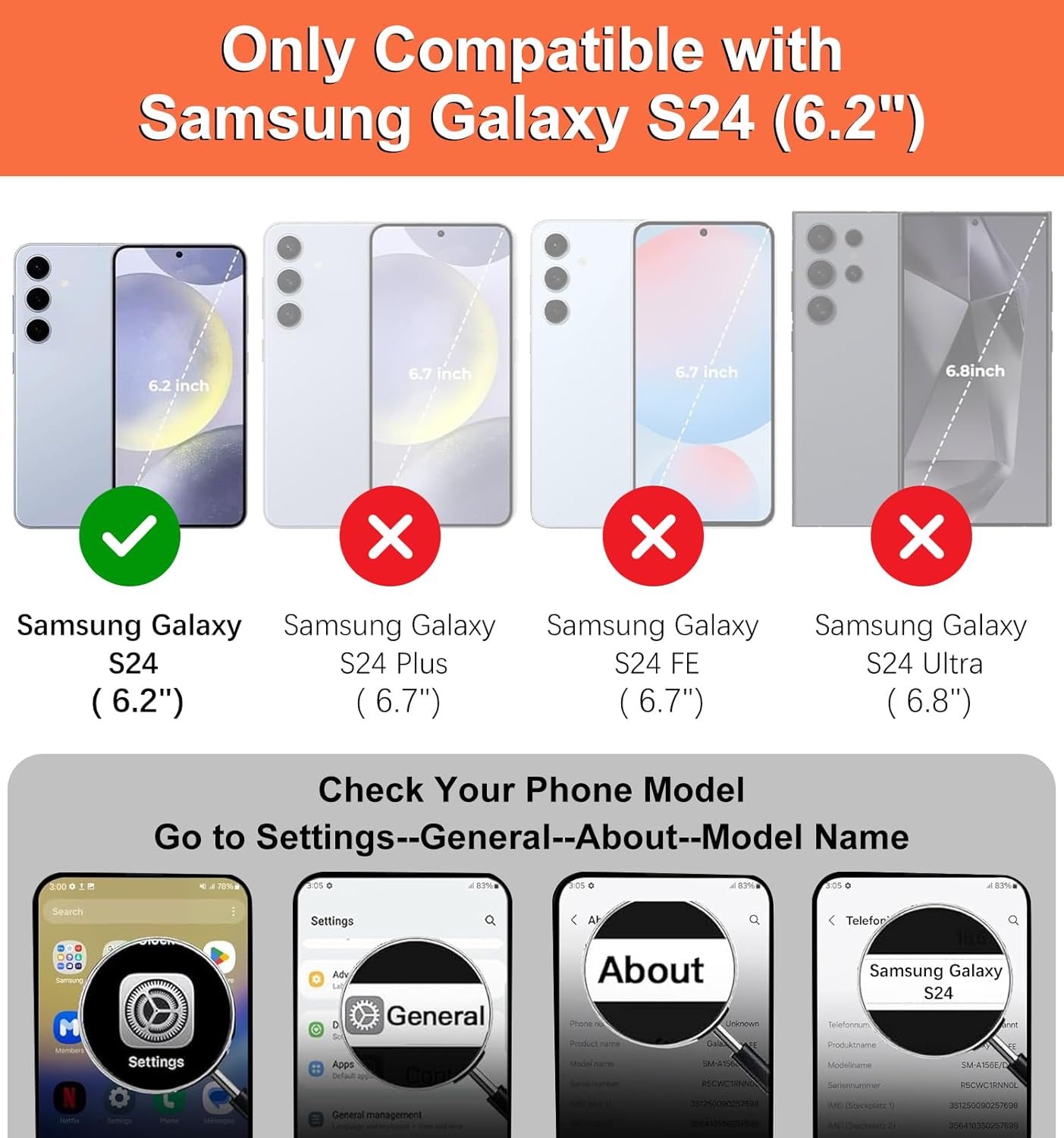 iCoverCase Compatible with Samsung Galaxy S24 Case with Card Holder, S24 Wallet Case for Women Men [RFID Blocking] PU Leather Protective Phone Case for S24 5G (Dark Purple) - Image 2