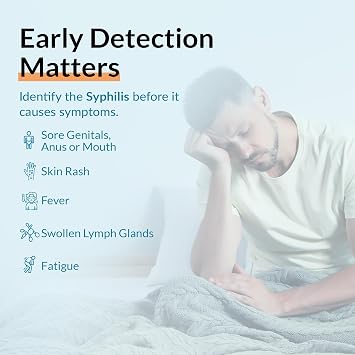 GetTested Syphilis Test Kit – Syphilis Rapid Test – Accurate At-Home Detection – 10-Minute Results – Private and Easy Finger-Prick Blood Sample – Lab Certified