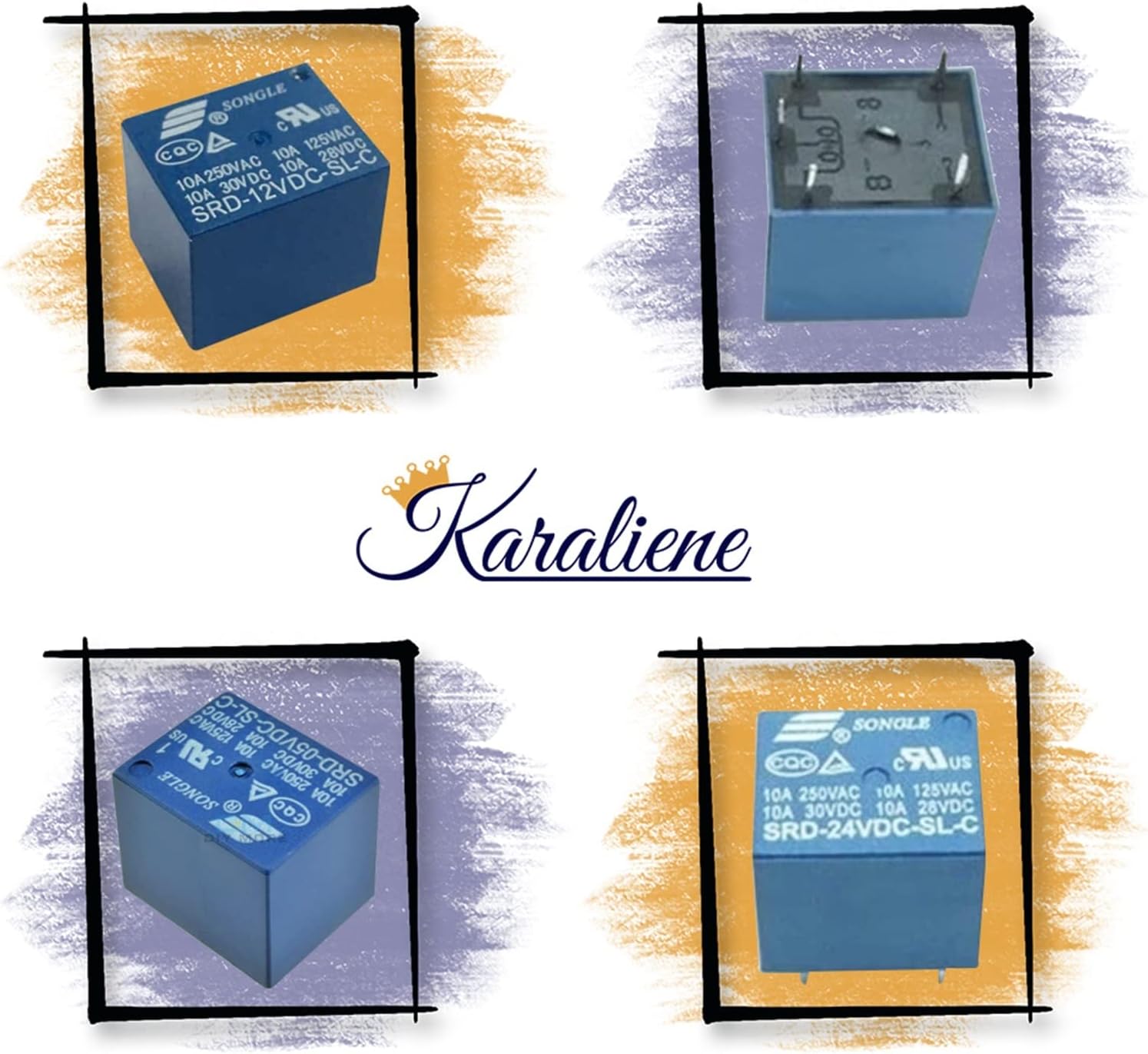 10PCS/LOT SRD-5VDC-SL-C, SRD-12VDC-SL-C, SRD-24VDC-SL-C, 5/12/24VDC 5pin 10A 250VAC Power Relay(SRD-24VDC-SL-C)