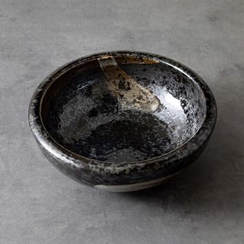 Wazakura Minoyaki Series Small Round Glazed Ikebana Flower Vase