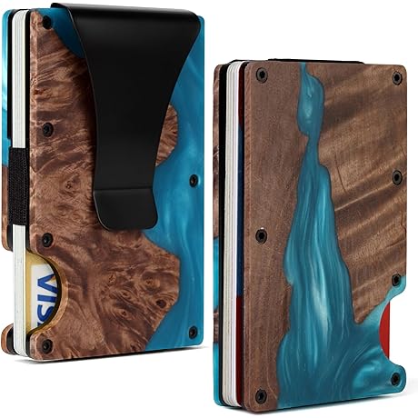 Striking Wood Resin Wallet: A Sustainable Statement