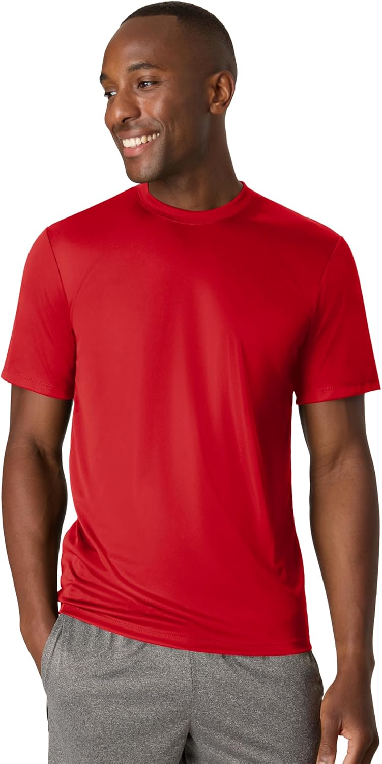 Hanes Men's Sport Quick-Dry T-Shirt 4-Pack, Moisture-Wicking, Sun Protection Performance Shirts